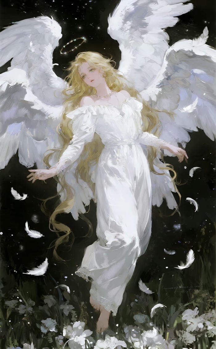 các ảnh anime thiên sứ ánh sáng