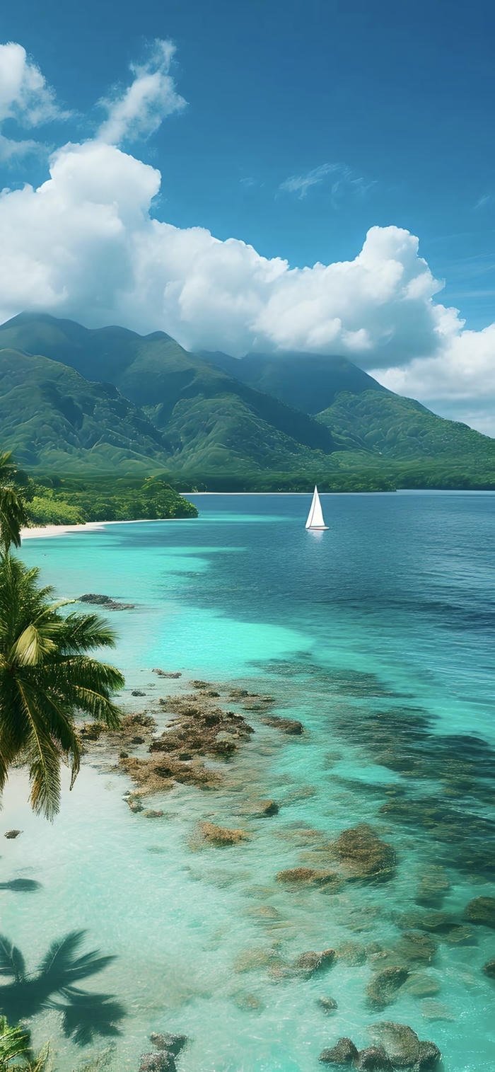 các ảnh nền biển xanh dịu êm