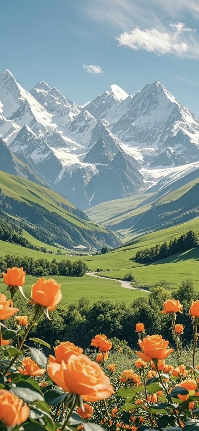 các hình nền núi rừng bình minh