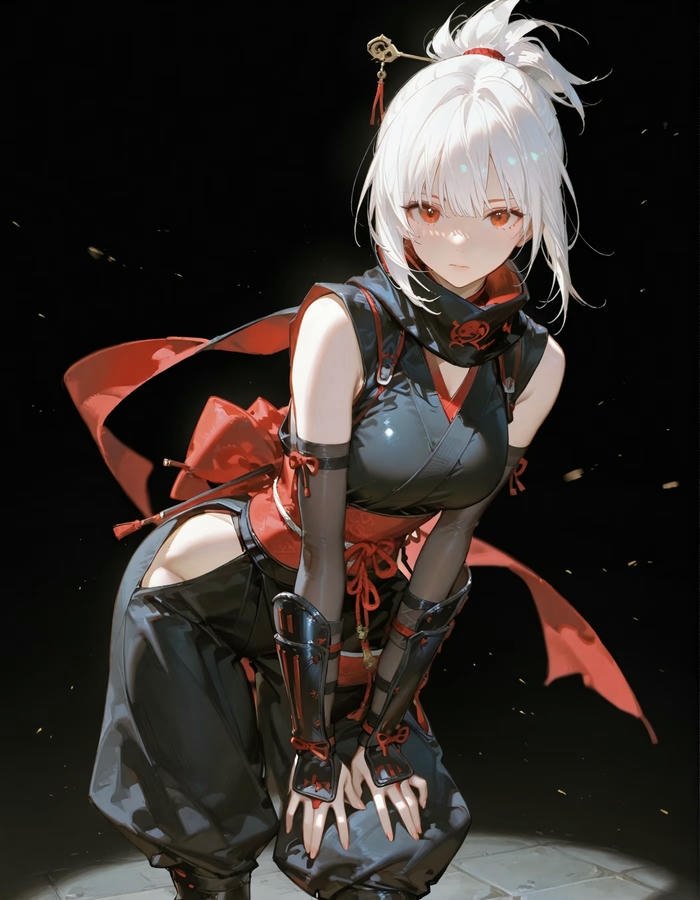 độ linh hoạt của nữ ninja anime