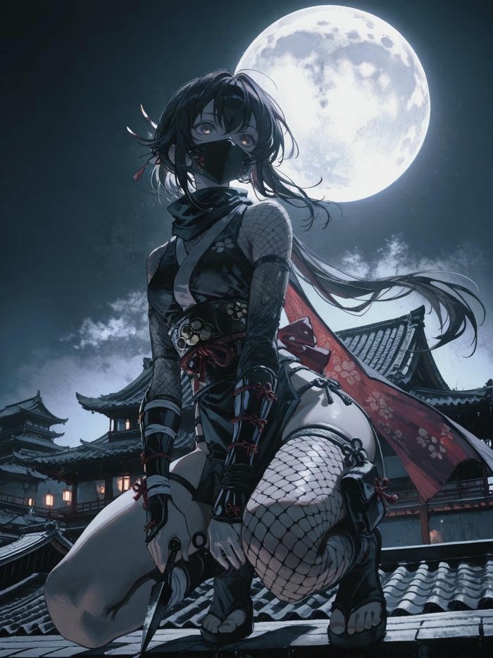 đòn đánh mạnh của kunoichi