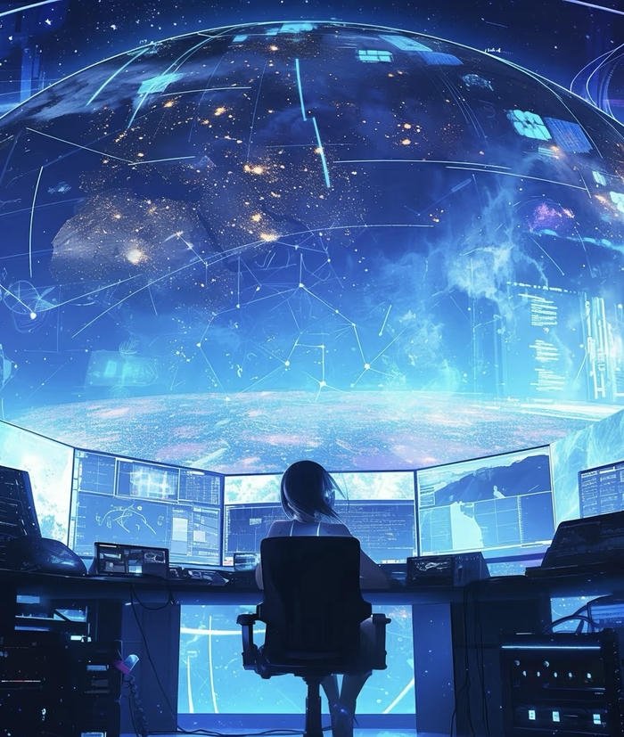 hacker anime dùng máy tính bảng