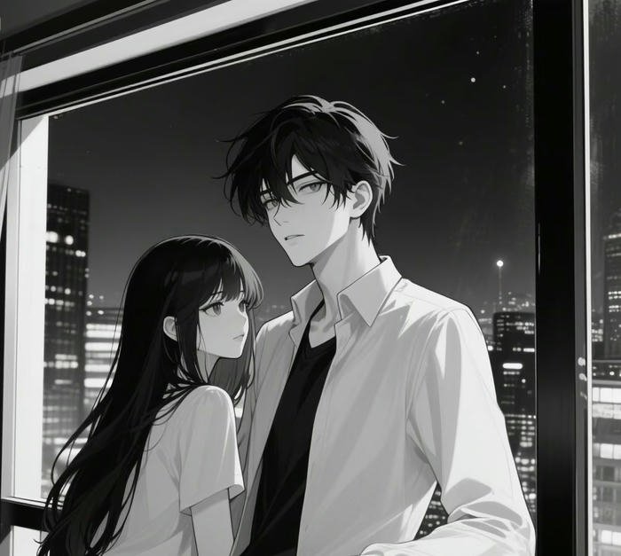 hai nhân vật anime cool style