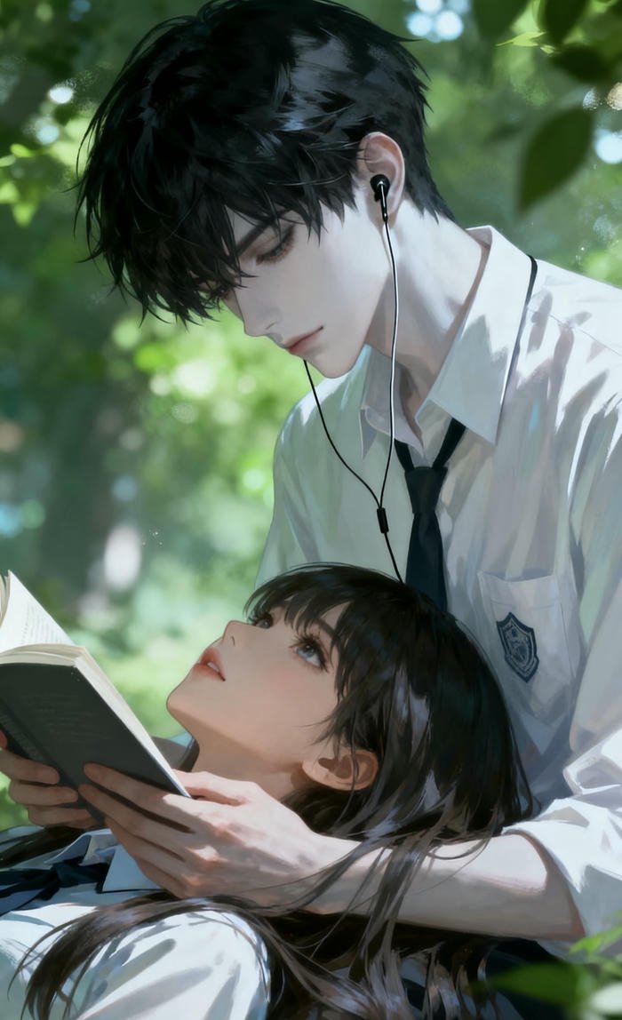 hai nhân vật anime phong thái trầm
