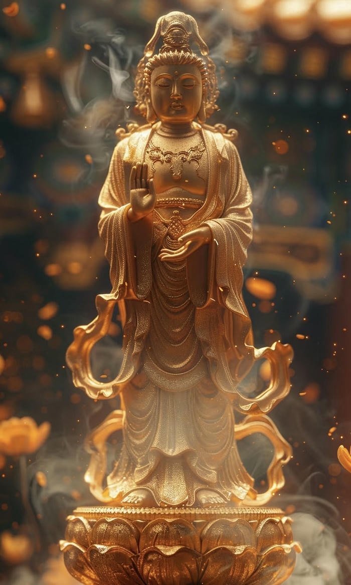 hình Phật phong thủy biểu trưng cho sự nhân từ và bao dung