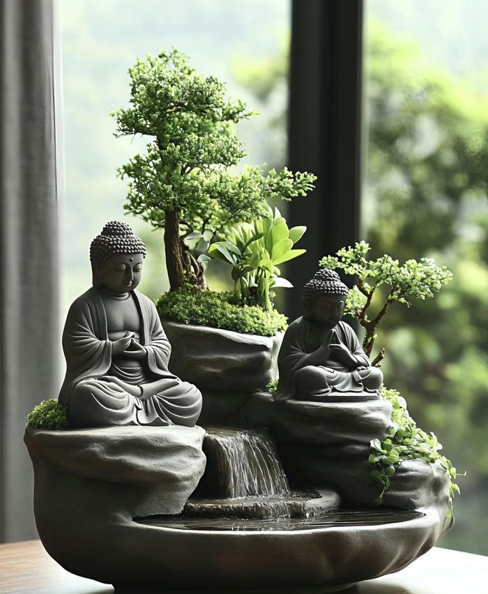 hình Phật phong thủy thể hiện vẻ đẹp thiền định và giác ngộ