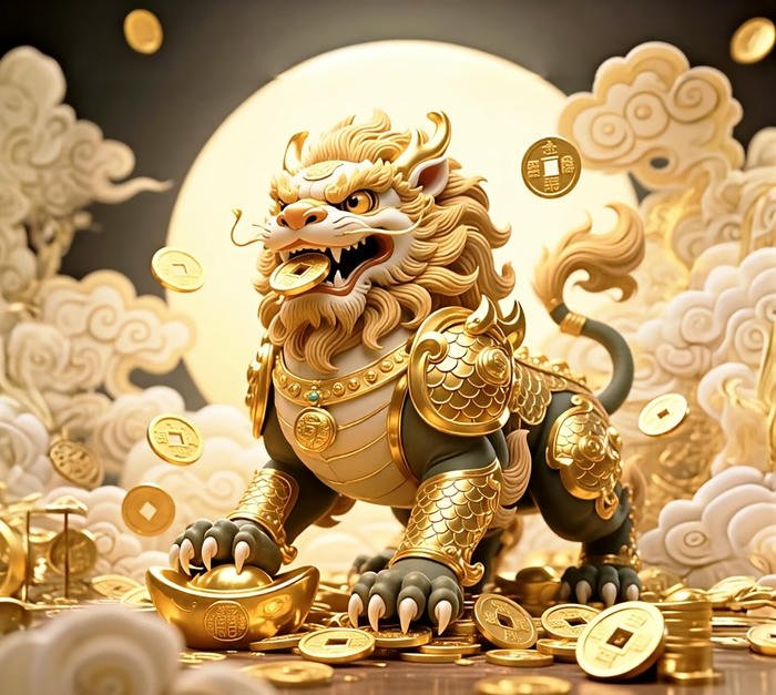 hình Tỳ Hưu phong thủy tượng trưng cho phú quý và thành công