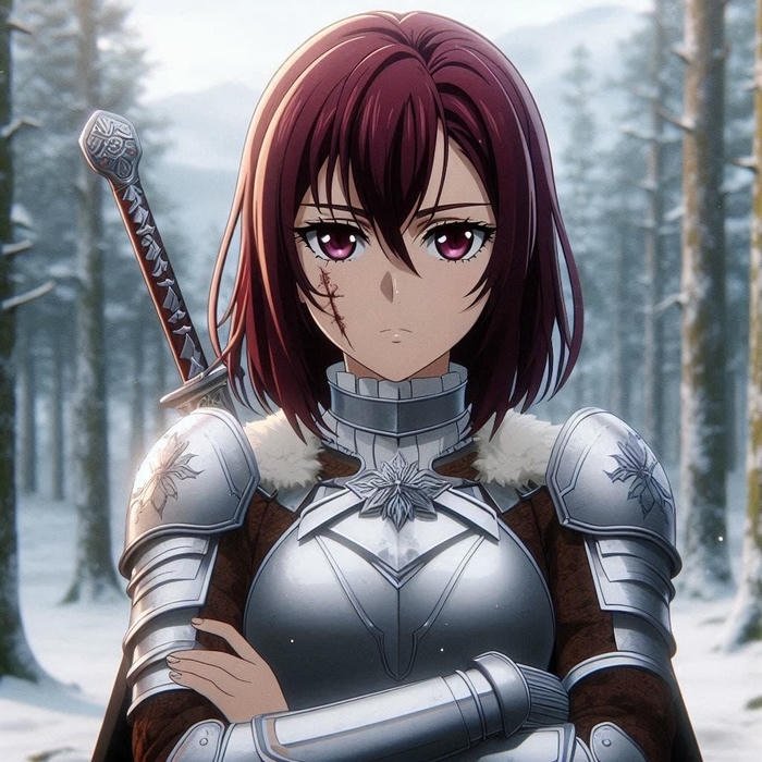 hình ảnh anime nữ chiến binh giáp sắt