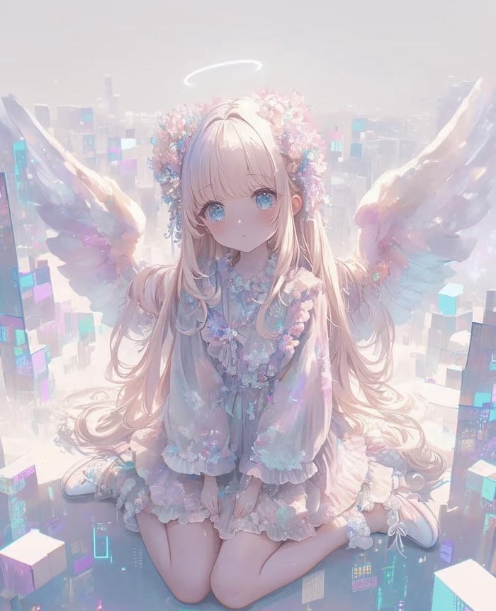 hình ảnh anime thiên sứ ánh sáng