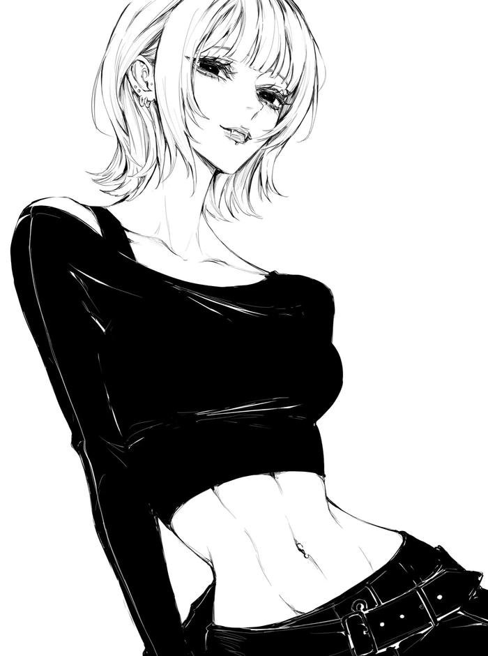 hình anime đen trắng cool ngầu hình anime đen trắng cool ngầu