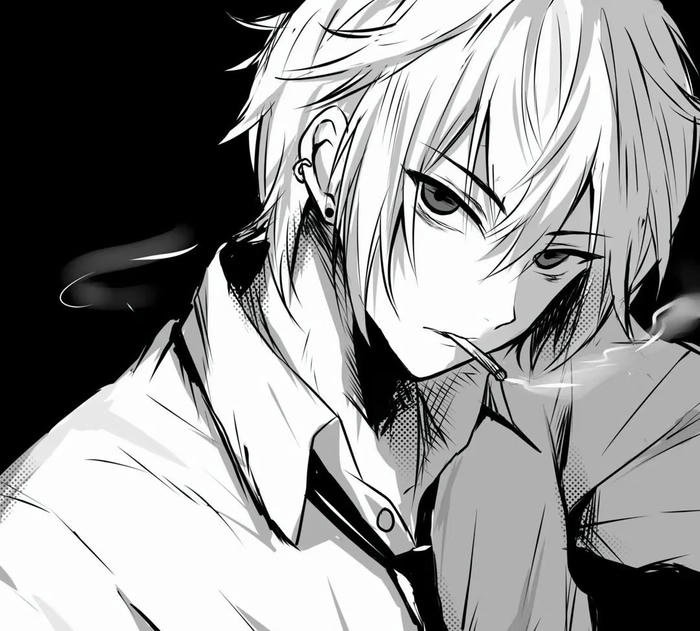 hình anime đen trắng ngầu tối giản hình anime đen trắng ngầu tối giản