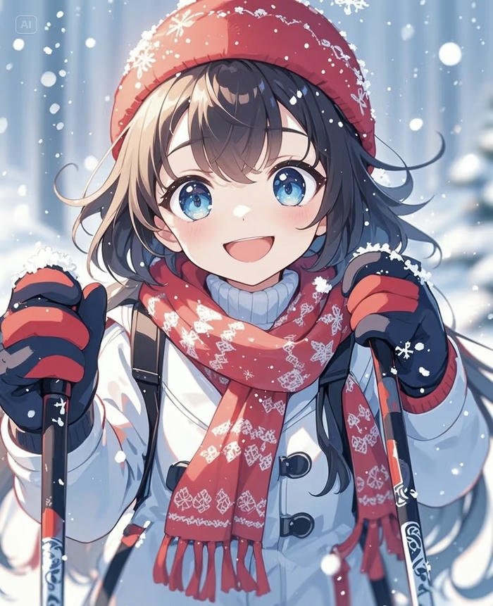 hình anime mùa đông tĩnh lặng