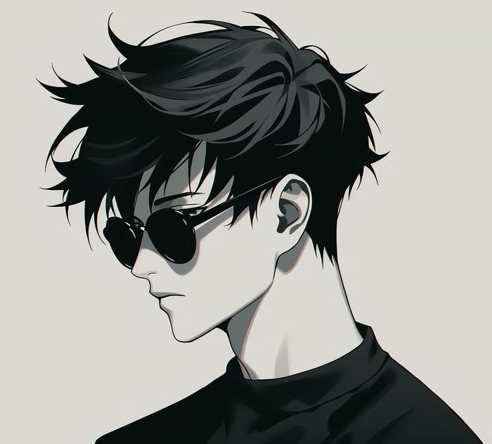 hình anime ngầu trắng đen đơn giản mà đẹp hình anime ngầu trắng đen đơn giản mà đẹp