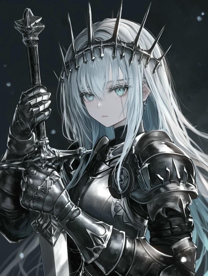 hình anime nữ chiến binh full armor