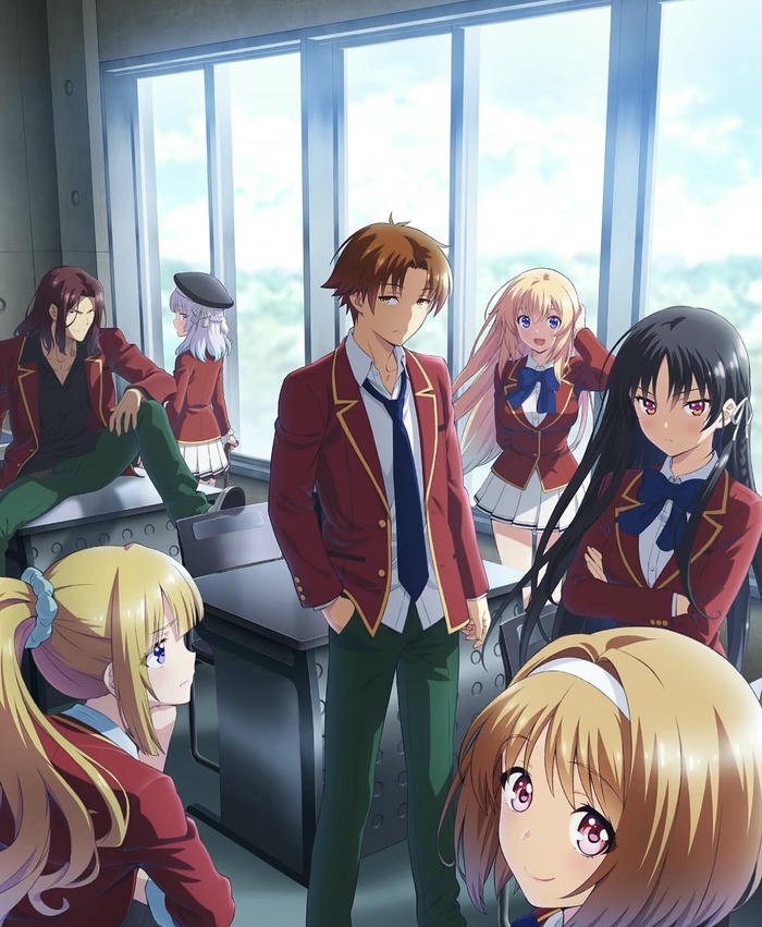 hình anime trường lớp sinh động