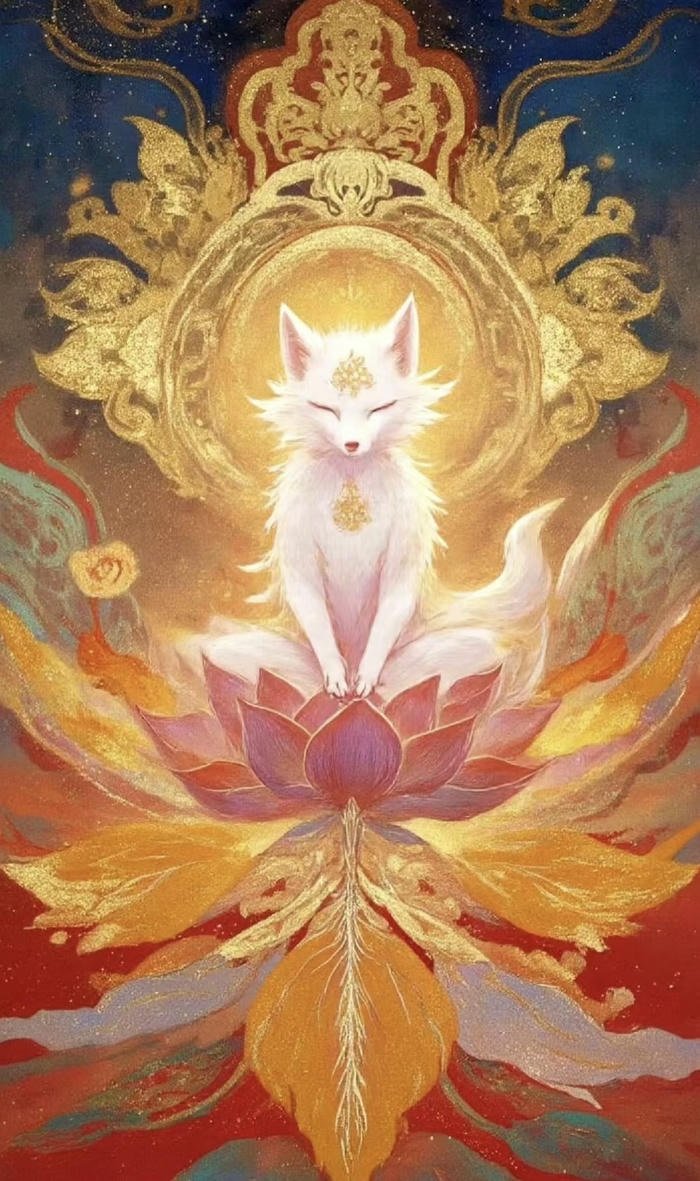 hình hồ ly phong thủy mang lại cảm giác yên bình và ấm áp