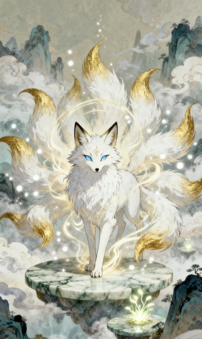 hình hồ ly phong thủy tượng trưng cho trí tuệ và sự tinh anh