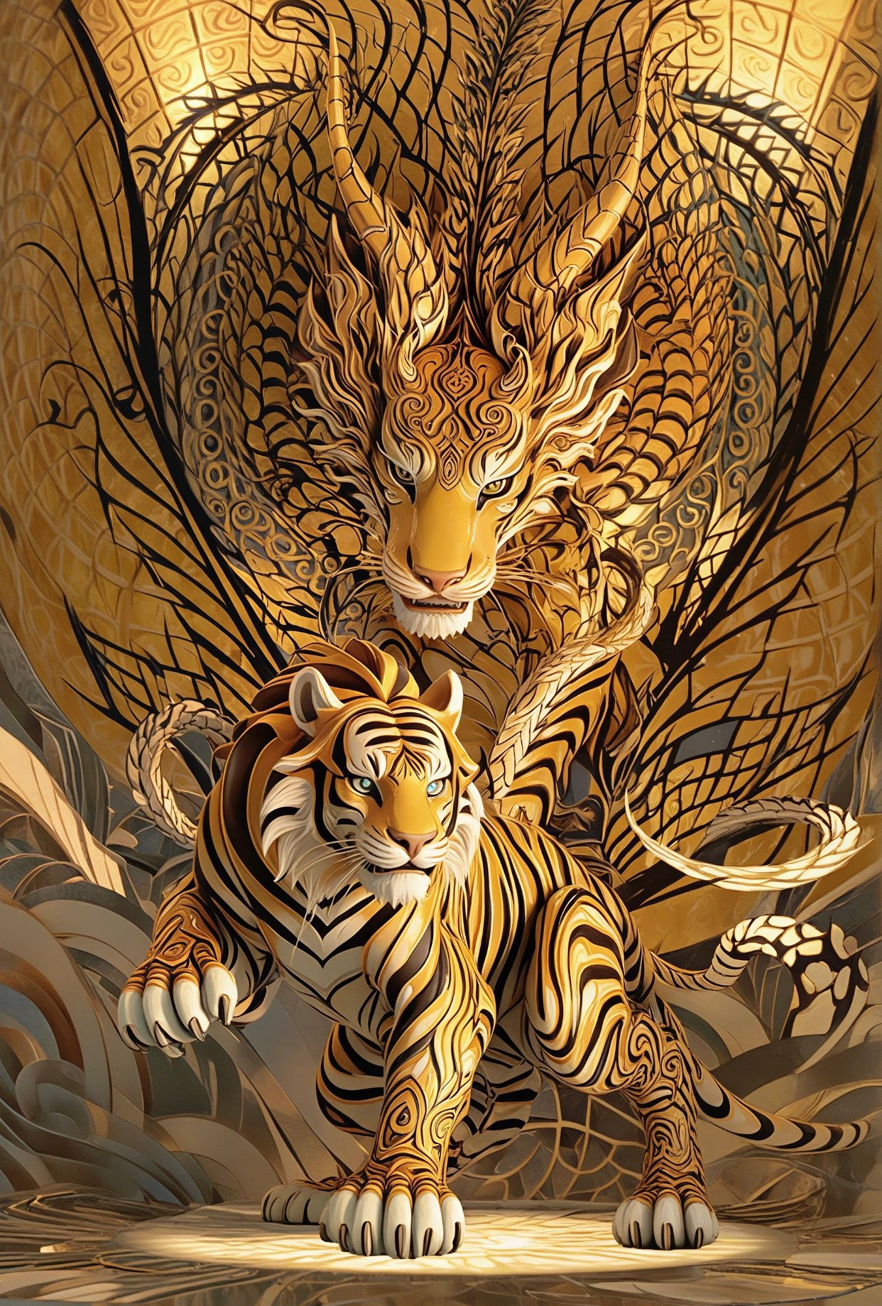 hình hổ phong thủy mang lại phúc khí và tài lộc