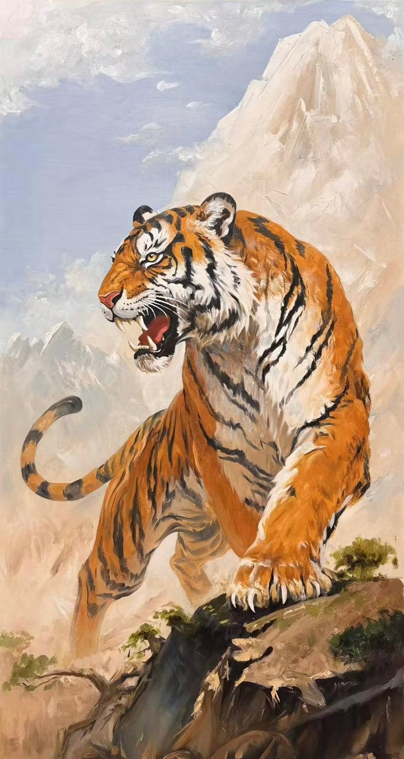 hình hổ phong thủy thể hiện khí thế mạnh mẽ và quyền uy