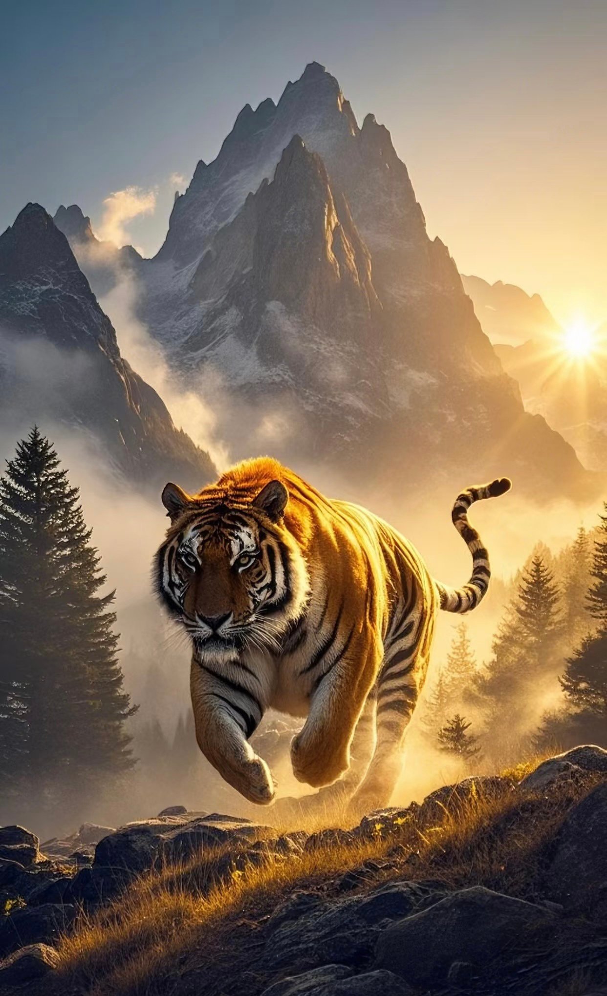 hình hổ phong thủy tượng trưng cho sức mạnh vượt trội