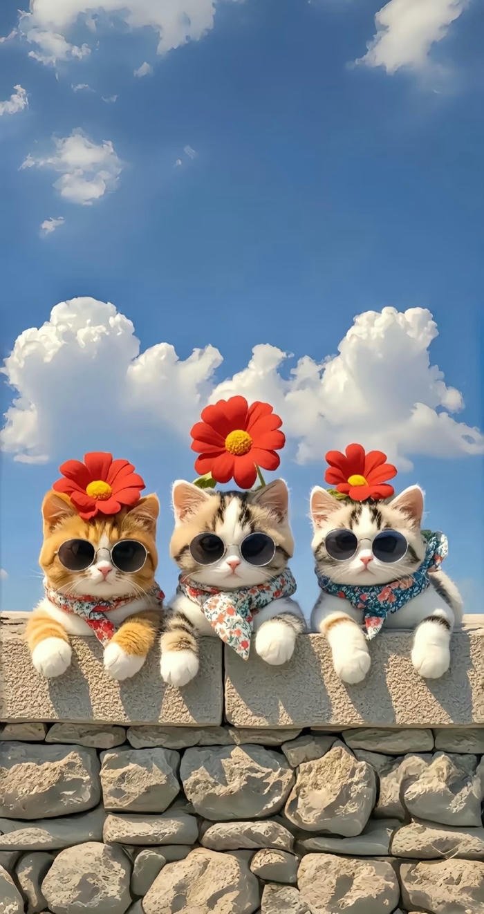 hình nền 3 con mèo cute hình nền 3 con mèo cute