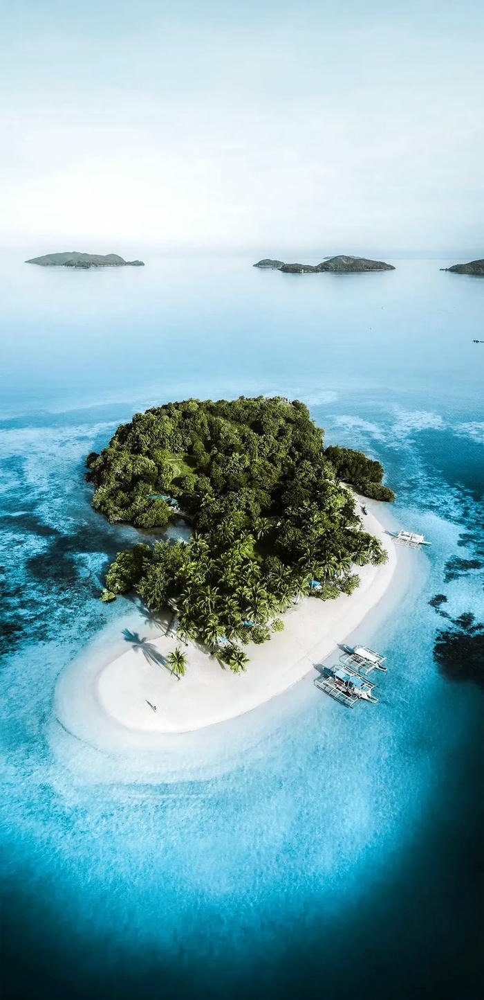 hình nền 4k đảo trên biển