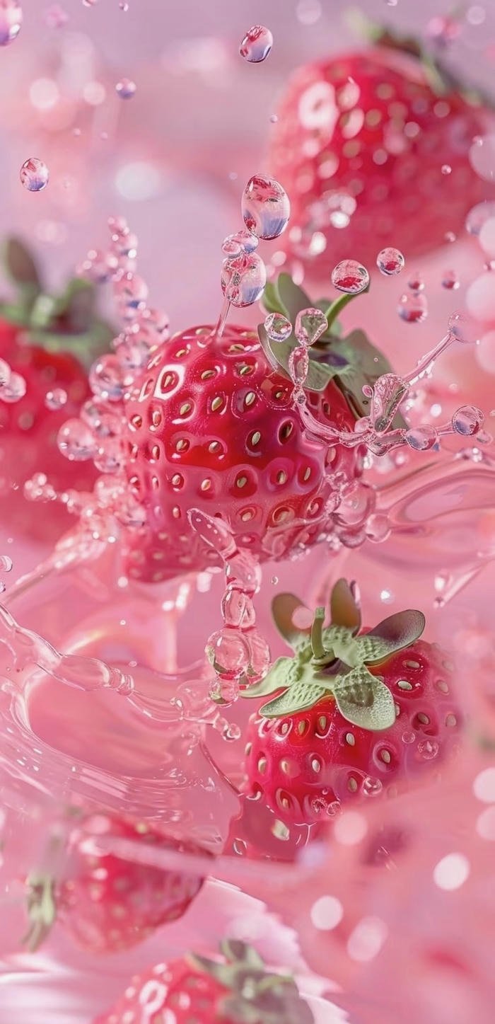 hình nền 4k dâu tây