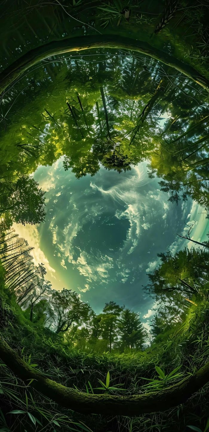 hình nền 4k rừng xanh