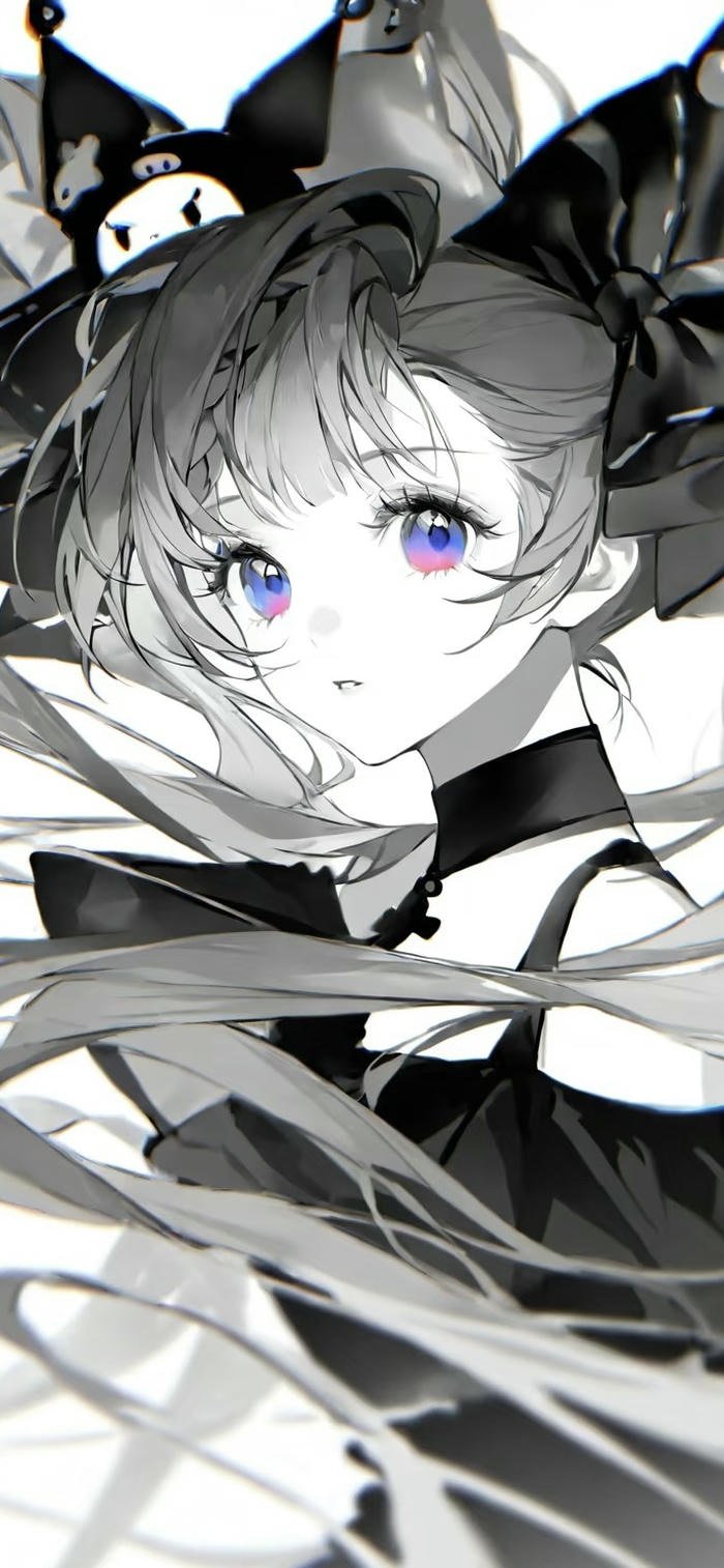 hình nền anime trắng đen hình nền anime trắng đen