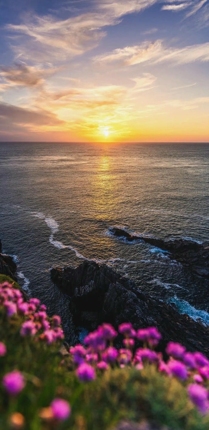 hình nền bình minh trên biển đẹp