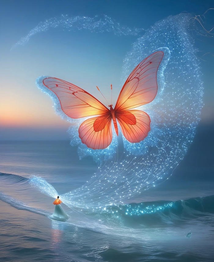 hình nền cánh bướm nghệ thuật