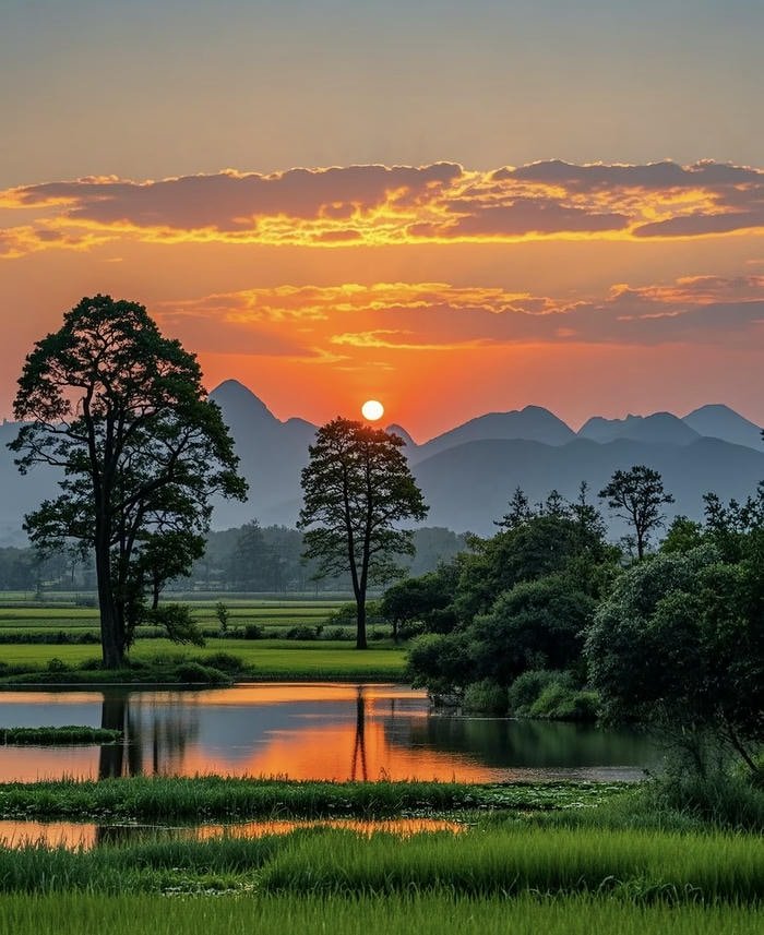 hình nền chiều tà