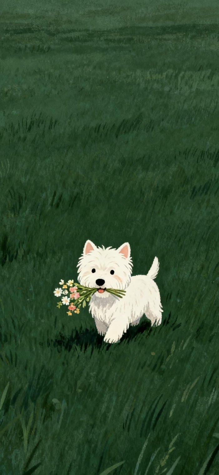 hình nền chú chó dễ thương