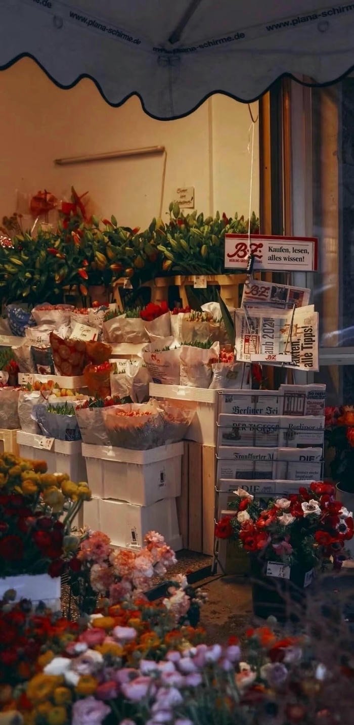 hình nền cửa hàng hoa