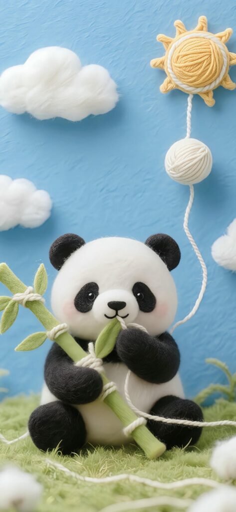 hình nền gấu trúc dễ thương