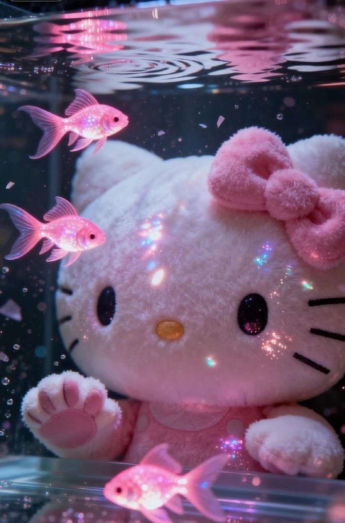 hình nền hello kitty và cá hình nền hello kitty và cá