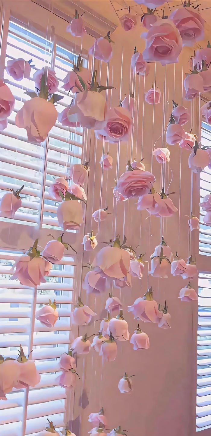 hình nền hoa hồng treo