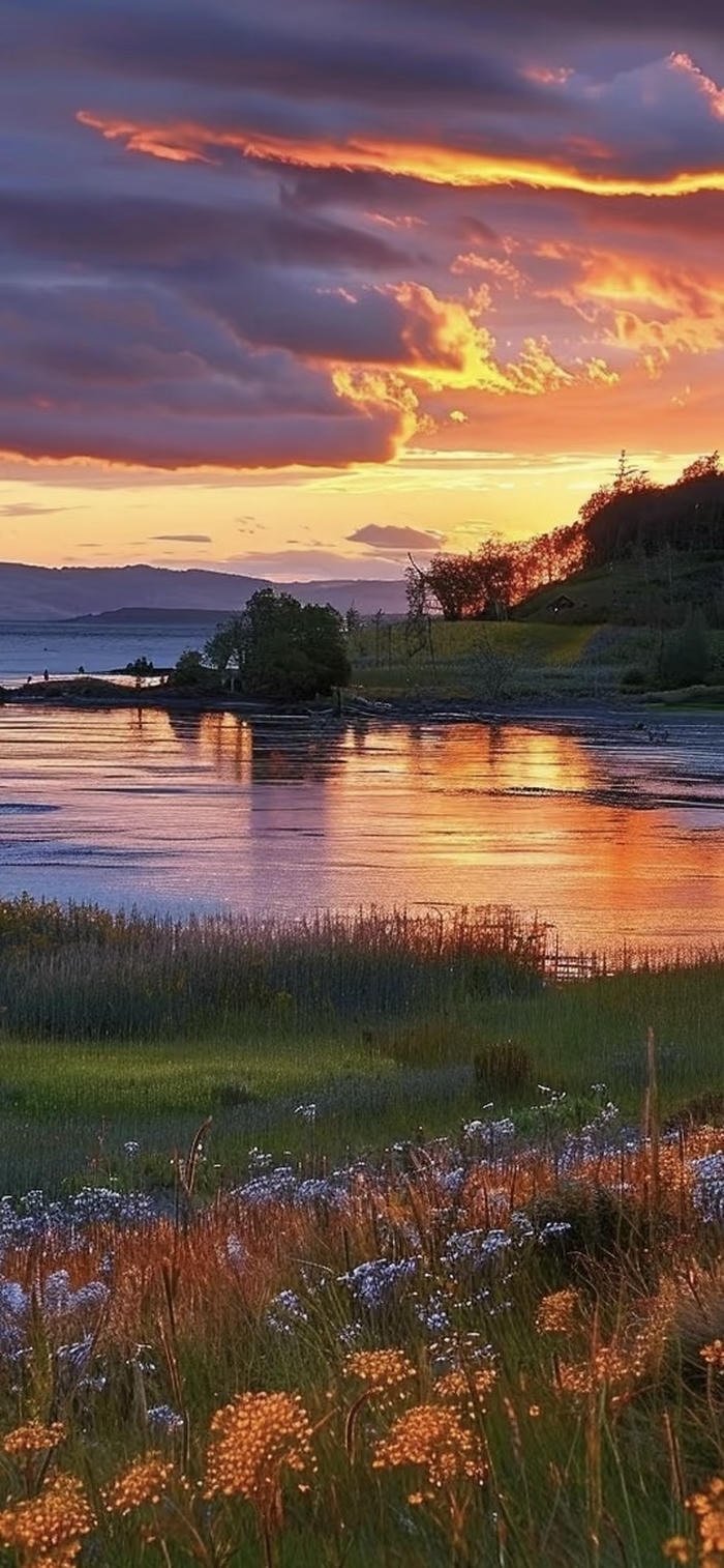 hình nền hoàng hôn thư giãn wallpaper