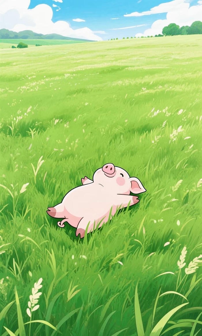 hình nền lợn nằm trên cánh đồng hình nền lợn nằm trên cánh đồng