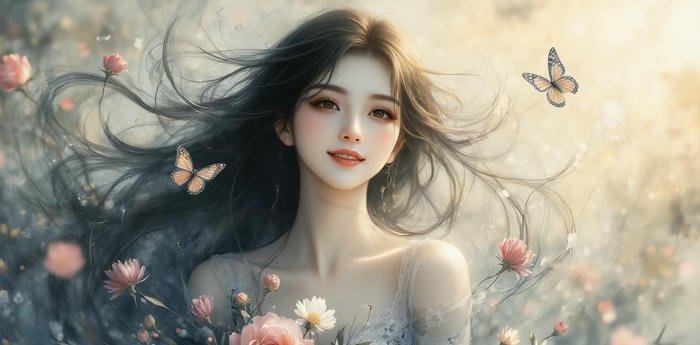 hình nền máy tính cô gái