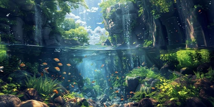 hình nền máy tính hồ nước đẹp