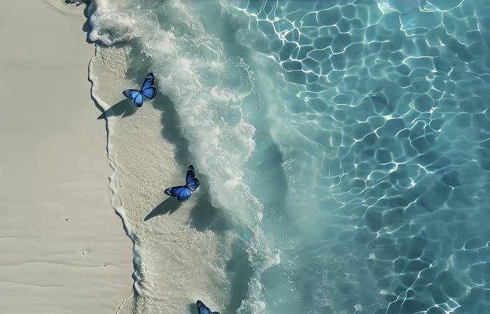 hình nền máy tính sóng biển