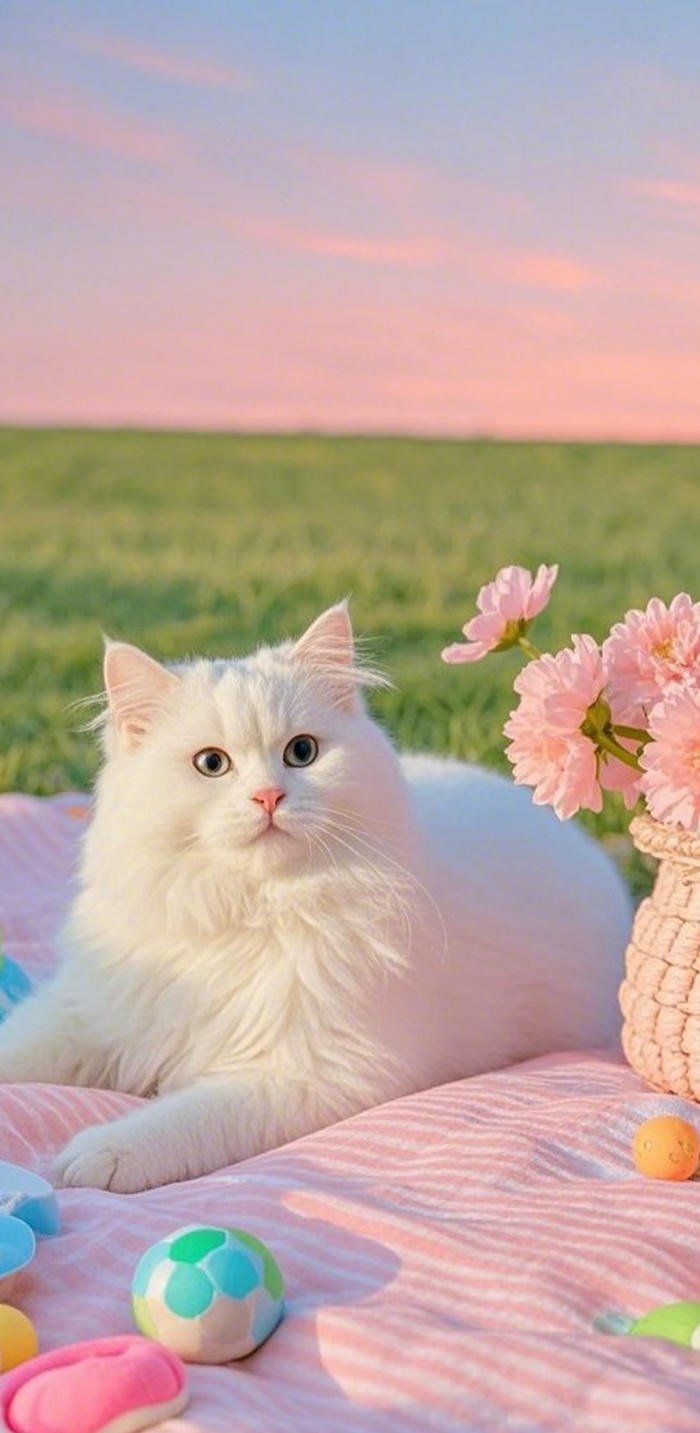 hình nền mèo dễ thương