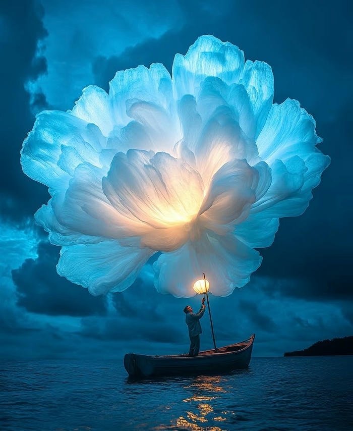 hình nền nghệ thuật hoa trên biển