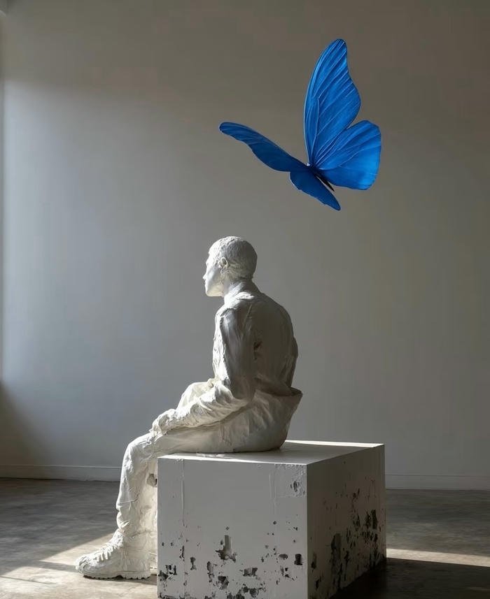 hình nền nghệ thuật tượng ngồi