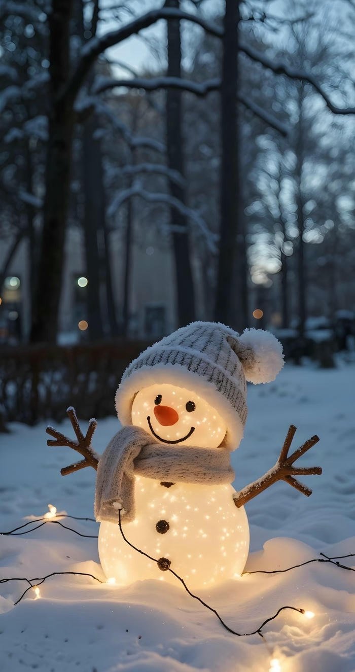 hình nền người tuyết phát sáng hình nền người tuyết phát sáng