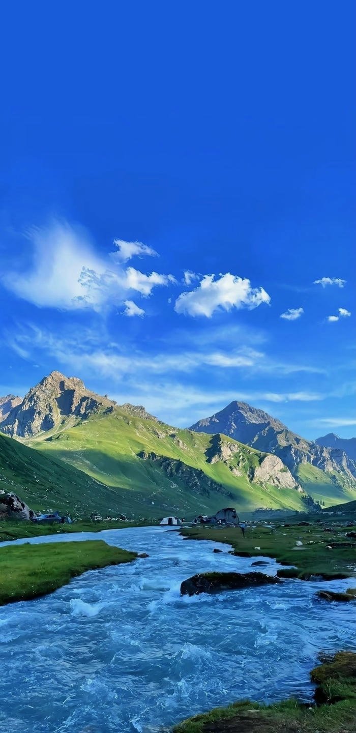 hình nền suối chảy trên thảo nguyên hình nền suối chảy trên thảo nguyên