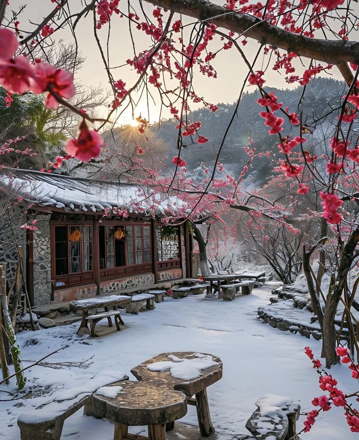 hình nền tuyết rơi đẹp