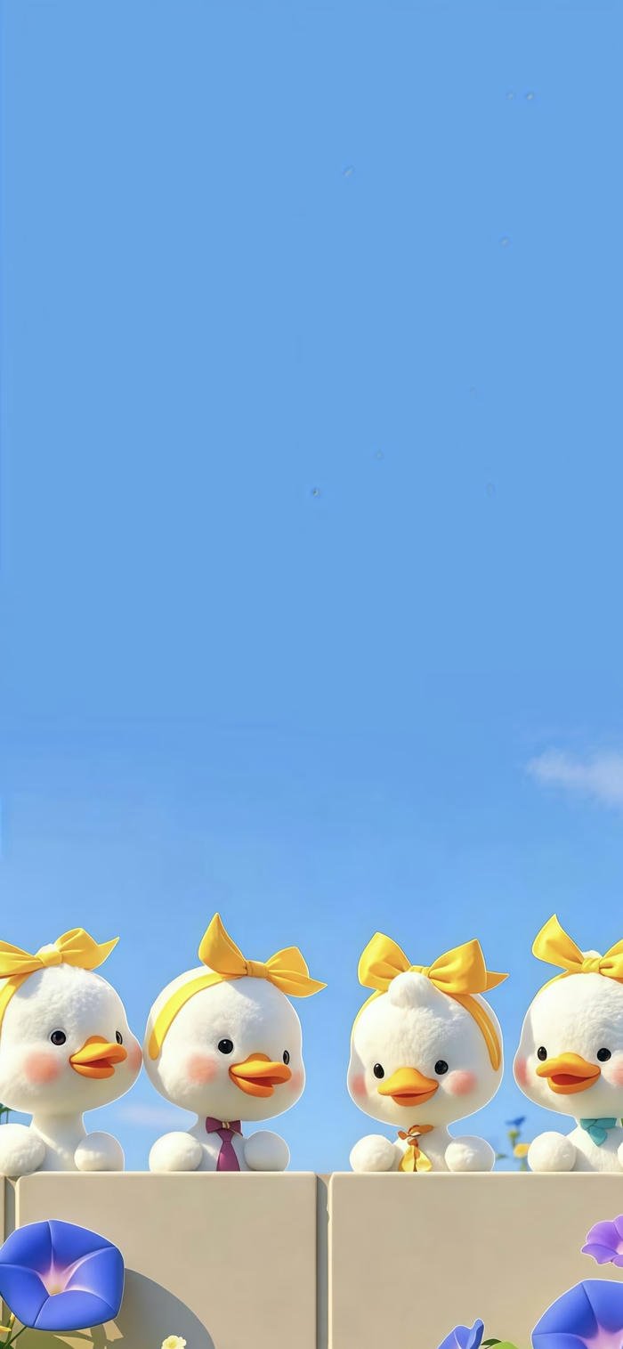 hình nền vịt dễ thương