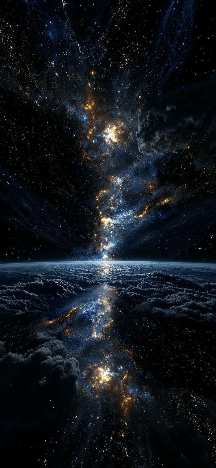 hình nền vũ trụ lung linh